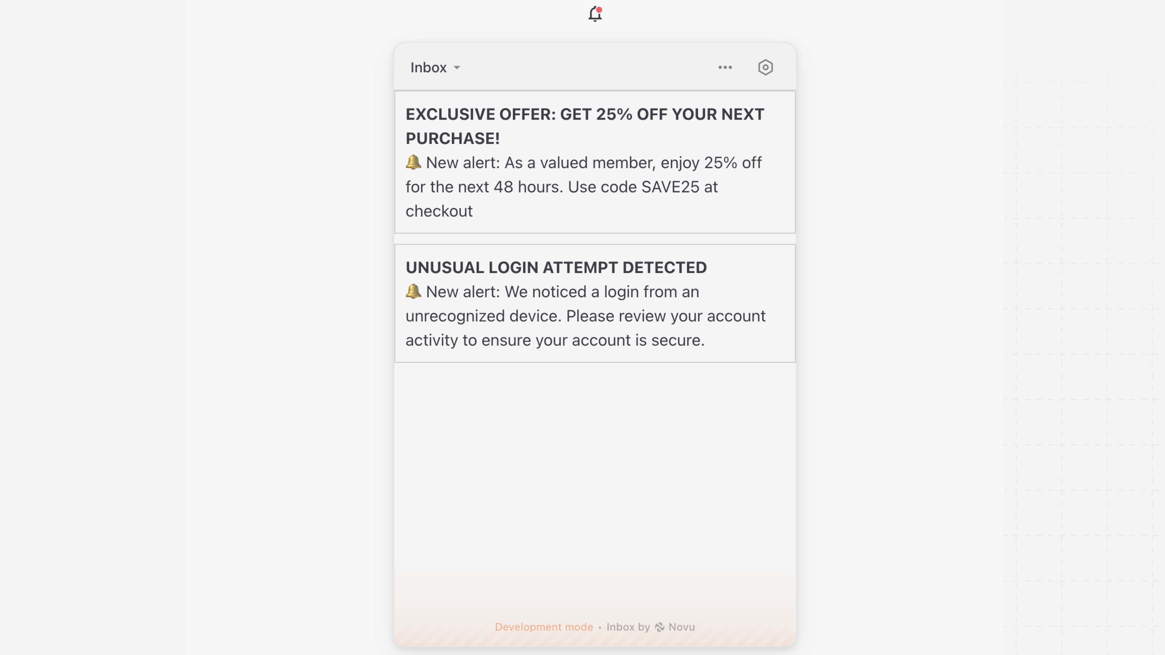 Customize notfication